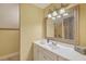 Bathroom featuring a white vanity with sink, mirror, and a 3-light vanity light fixture at 1012 Denali Ct, Summerville, SC 29483