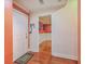 Inviting entryway with hardwood floors, showcasing the home's welcoming ambiance and transition to other living spaces at 1012 Denali Ct, Summerville, SC 29483
