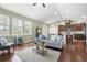 Open concept living room with kitchen and dining area, perfect for entertaining and everyday living at 106 Terrapin Cir, Summerville, SC 29483