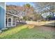 A green backyard with partial shade is surrounded by a wooden fence at 1060 Oakcrest Drive, Charleston, SC 29412