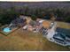 Desirable aerial view showcasing homes with large yards and tranquil woodland surroundings at 1106 Mccrae Dr, Moncks Corner, SC 29461