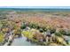 Beautiful aerial perspective of properties with lake access surrounded by a stunning woodland landscape at 1106 Mccrae Dr, Moncks Corner, SC 29461