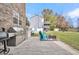 Backyard patio featuring outdoor grill, chairs, and a fire pit, perfect for outdoor gatherings and relaxation at 1106 Mccrae Dr, Moncks Corner, SC 29461