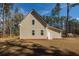This house has cream colored siding, three windows and a white door to a backyard at 123 White Picket Ln, Summerville, SC 29483