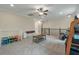 Expansive bonus room with comfortable seating and plenty of space for activities at 1502 Checker Ct, Mount Pleasant, SC 29466