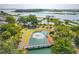 Beautiful aerial view showcasing lush landscaping, water features, and surrounding waterways at 1607 Folly Creek Way Way # C-5, Charleston, SC 29412