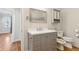 Bathroom with stylish vanity and modern fixtures at 1607 Folly Creek Way Way # C-5, Charleston, SC 29412
