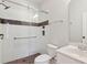Updated bathroom features tiled shower with glass door at 1607 Folly Creek Way Way # C-5, Charleston, SC 29412