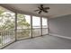 This screened porch features beautiful waterfront views, a ceiling fan, and plenty of room to relax at 1607 Folly Creek Way Way # C-5, Charleston, SC 29412