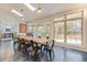 Spacious dining room features skylights and large windows with backyard views at 1886 Omni Blvd, Mount Pleasant, SC 29466