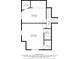 Floor plan highlighting two bedrooms and a bathroom at 1886 Omni Blvd, Mount Pleasant, SC 29466
