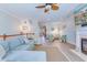 Spacious open floor plan with a fireplace and comfortable seating, perfect for entertaining at 196 Fair Sailing Rd # 25, Mount Pleasant, SC 29466