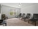 Bonus room featuring a ceiling fan, TV, and several lounge chairs to sit back and relax at 2025 Lanneau Ln, Johns Island, SC 29455
