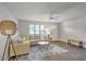 Bright living room with a ceiling fan, neutral paint and a comfortable sectional sofa at 208 Kentucky Dr, Ladson, SC 29456