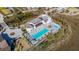 Overhead shot showcasing a beautiful community with a large pool and well-designed buildings at 2123 Boatwright Rd, Johns Island, SC 29455