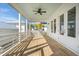 Covered outdoor porch with french door access at 2123 Boatwright Rd, Johns Island, SC 29455