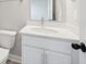 Bathroom featuring an oval sink, white cabinets, and modern fixtures at 221 Abercom Place Dr, Moncks Corner, SC 29461