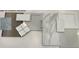 Coastal design package featuring flooring, cabinetry, and countertop samples at 221 Abercom Place Dr, Moncks Corner, SC 29461