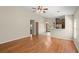 Spacious living room features beautiful wood floors and vaulted ceilings at 228 Two Pond Loop, Ladson, SC 29456