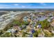 Stunning aerial view of the property with winding waterways and the neighborhood's coastal location at 2786 Parkers Landing Rd, Mount Pleasant, SC 29466