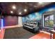 Finished basement with a home theater setup and a view to the outdoor area at 2786 Parkers Landing Rd, Mount Pleasant, SC 29466