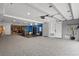 A spacious garage with ample room for various uses, featuring durable epoxy floors at 2786 Parkers Landing Rd, Mount Pleasant, SC 29466