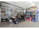 Garage featuring epoxy flooring and a golf cart parked inside at 2786 Parkers Landing Rd, Mount Pleasant, SC 29466