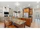 Gourmet kitchen with a large island, stainless appliances, granite counters, and open floor plan at 2786 Parkers Landing Rd, Mount Pleasant, SC 29466
