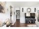 Bright living room with wood floors and modern decorative accents at 2916 Marginal Rd, Charleston, SC 29414
