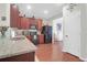 Well-equipped kitchen with granite countertops, stainless steel appliances, and stylish cabinetry at 315 Flyway Rd, Goose Creek, SC 29445