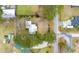 Aerial view of the property showing the home's surroundings and nearby neighborhood at 3589 Walter Dr, Johns Island, SC 29455