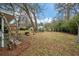 Large, grassy backyard features mature trees and room for outdoor enjoyment at 3589 Walter Dr, Johns Island, SC 29455
