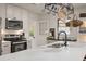 Stylish kitchen featuring a large island and stainless steel appliances at 3589 Walter Dr, Johns Island, SC 29455