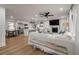 Bright, open living room featuring a kitchen and dining area, perfect for entertaining and Gathering gatherings at 3589 Walter Dr, Johns Island, SC 29455