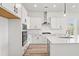 Well-equipped kitchen featuring white cabinets, stainless steel appliances, and modern fixtures at 4432 Oakwood Ave, North Charleston, SC 29405