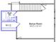 Detailed second floor plan featuring a bonus room, full bath, walk-in closet and stair access to the first floor at 478 Rowley Ln, Summerville, SC 29486
