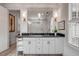 Bright bathroom with double vanity, ample storage, and modern fixtures at 521 London Bridge Rd, Mount Pleasant, SC 29464