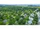 Expansive aerial view of a lush, green residential neighborhood with mature trees and well-spaced homes at 652 E Hobcaw Dr, Mount Pleasant, SC 29464
