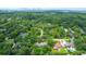 Scenic aerial view of a residential neighborhood with mature trees and well-maintained homes at 652 E Hobcaw Dr, Mount Pleasant, SC 29464