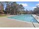 Community swimming pool featuring multiple lanes and a spacious deck area for residents at 7806 Park Gate Dr, North Charleston, SC 29418