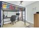 Efficient bedroom layout featuring a loft bed with integrated desk space and storage at 1052 Whitlow Blvd, Summerville, SC 29483