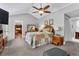 Cozy bedroom featuring vaulted ceilings, soft lighting, and neutral tones at 114 Sharon Dr, Walterboro, SC 29488