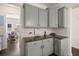Charming kitchen area with white upper and lower cabinets, offering ample storage at 150 Rockingham Way, Moncks Corner, SC 29461