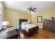 Bright bedroom featuring hardwood floors and natural light at 249 Ashley Ave, Charleston, SC 29403