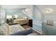 Charming bedroom featuring a bed, daybed, a ceiling fan, and a mini fridge, perfect for a cozy stay at 524 Cobby Creek Ln, Seabrook Island, SC 29455
