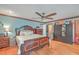 Large main bedroom with hardwood floors and an attached closet at 7 Dogwood Ln, Walterboro, SC 29488