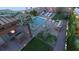 Beautiful backyard featuring a pool, fire pit, pergola, and lush landscaping, creating a relaxing atmosphere at 80 Smith St, Charleston, SC 29401