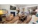 Living room featuring hardwood floors, fireplace, and comfortable seating at 115 Bluff Isle Ct, Summerville, SC 29486