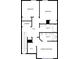 Upstairs floorplan featuring two bedrooms, two baths, laundry and hall at 246 Spencer Cir, Summerville, SC 29485