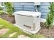 Generac generator at the side of the home ready to provide backup power at 331 Weston Hall Dr, Summerville, SC 29483